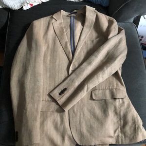 Irish Linen Sport coat Blazer Size 40 Long Lands End